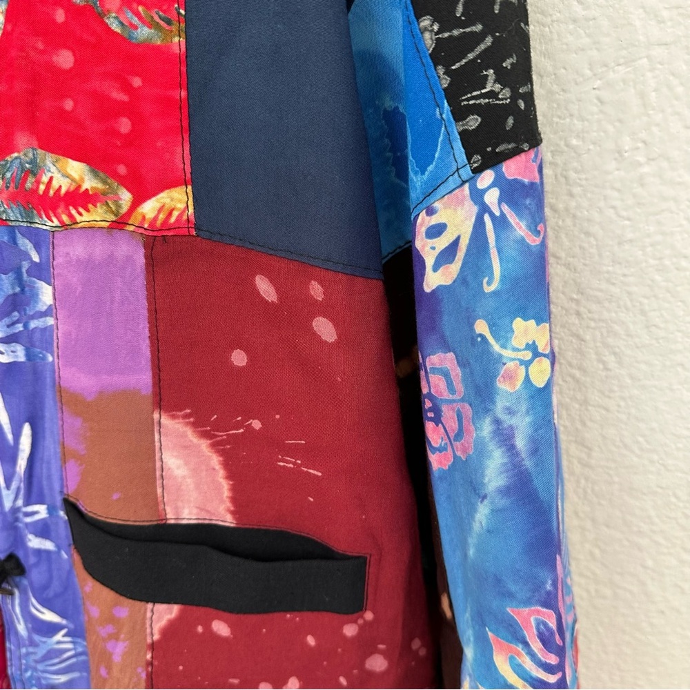 Colorful Patchwork Women's Jacket - Picture 9 of 14